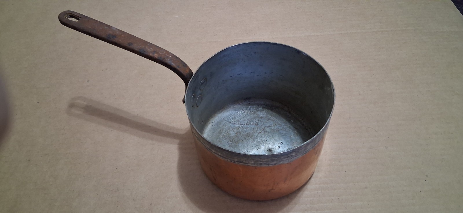 Antique Harrods Ltd London Copper Pot Stamped Bottom C