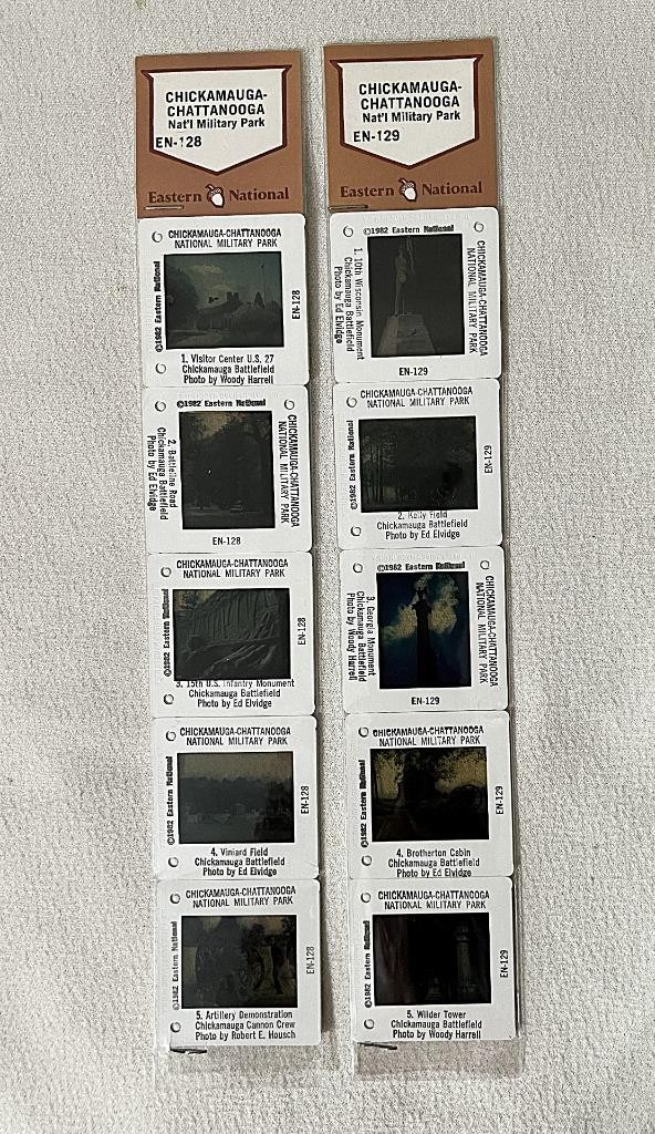NEW 10 PHOTO SLIDES 35mm CHICKAMAUGA CHATTANOOGA NAT\'L MILITARY PARK 1982