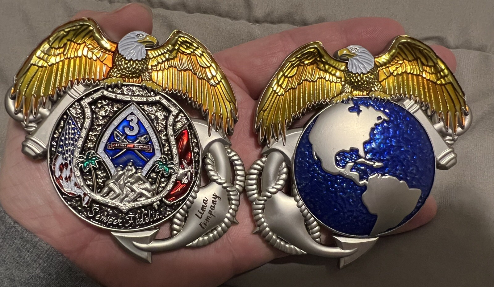 3rd Battalion, MCRD Parris Island Lima Company Challenge Coin