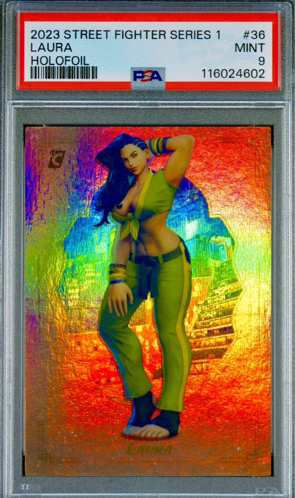 POP 2 PSA 9 Laura 2023 Cardsmiths Street Fighter Series 1 Holo Foil None ^ NSFW