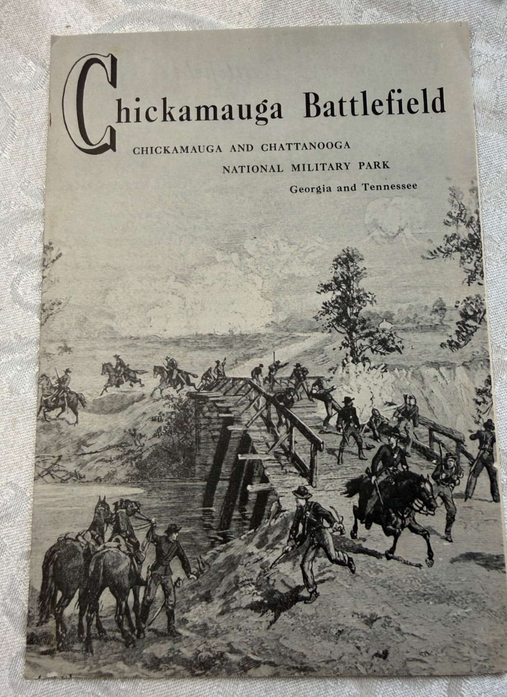 Chickamauga Battlefield National Park Tri Fold Brochure form 1957