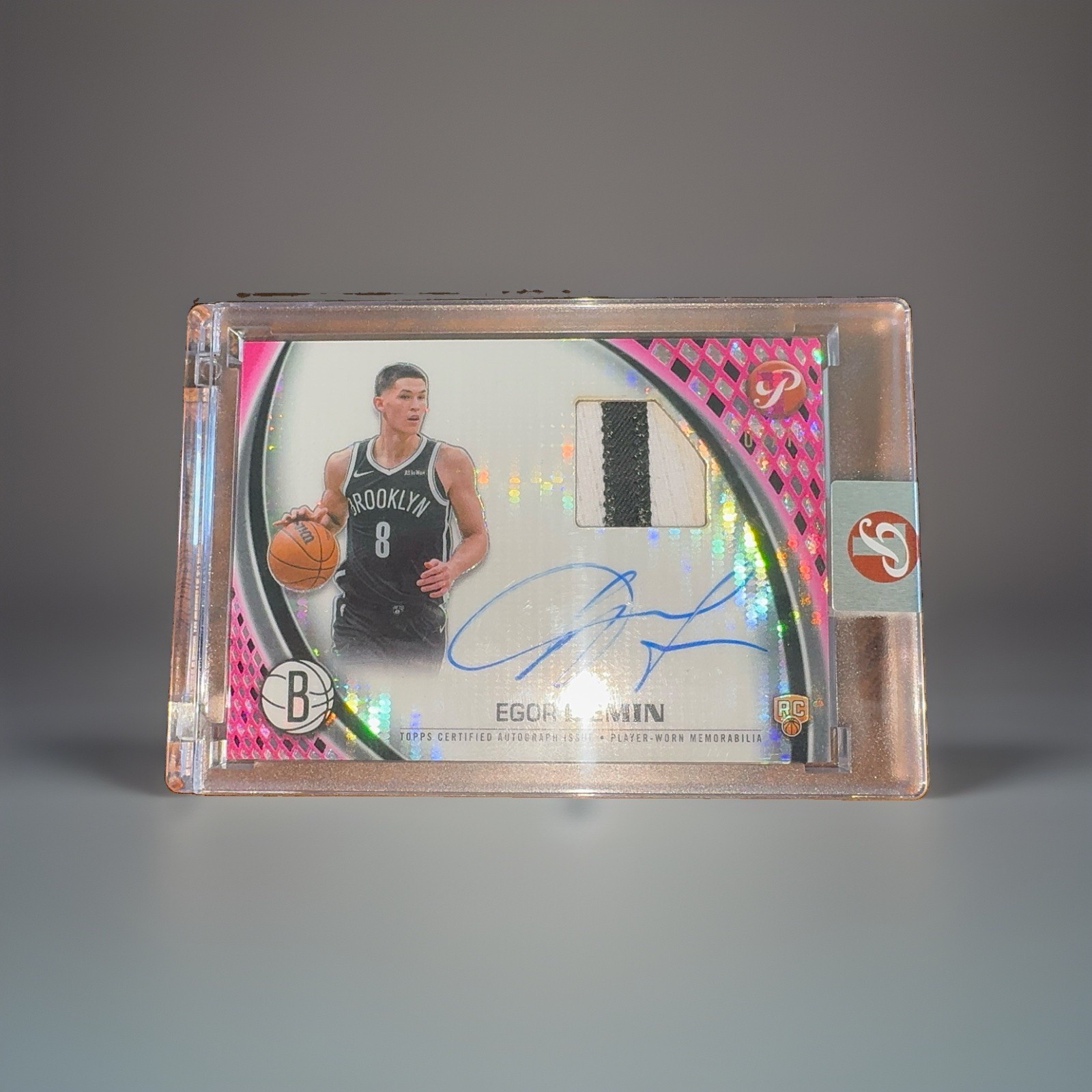 01/15 - Topps Pristine Egor Demin RC Auto Relic Brooklyn Nets 2025-26 PPR-ED