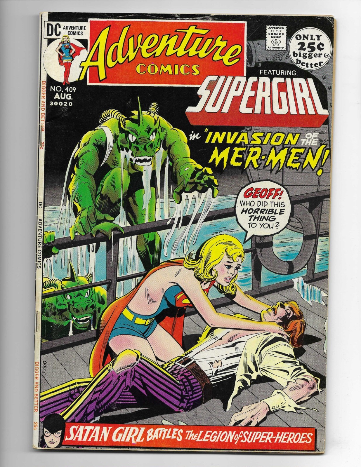 Adventure Comics 409 1971 DC Comics VG/F 5.0 Supergirl Legion Of Super-Heroes