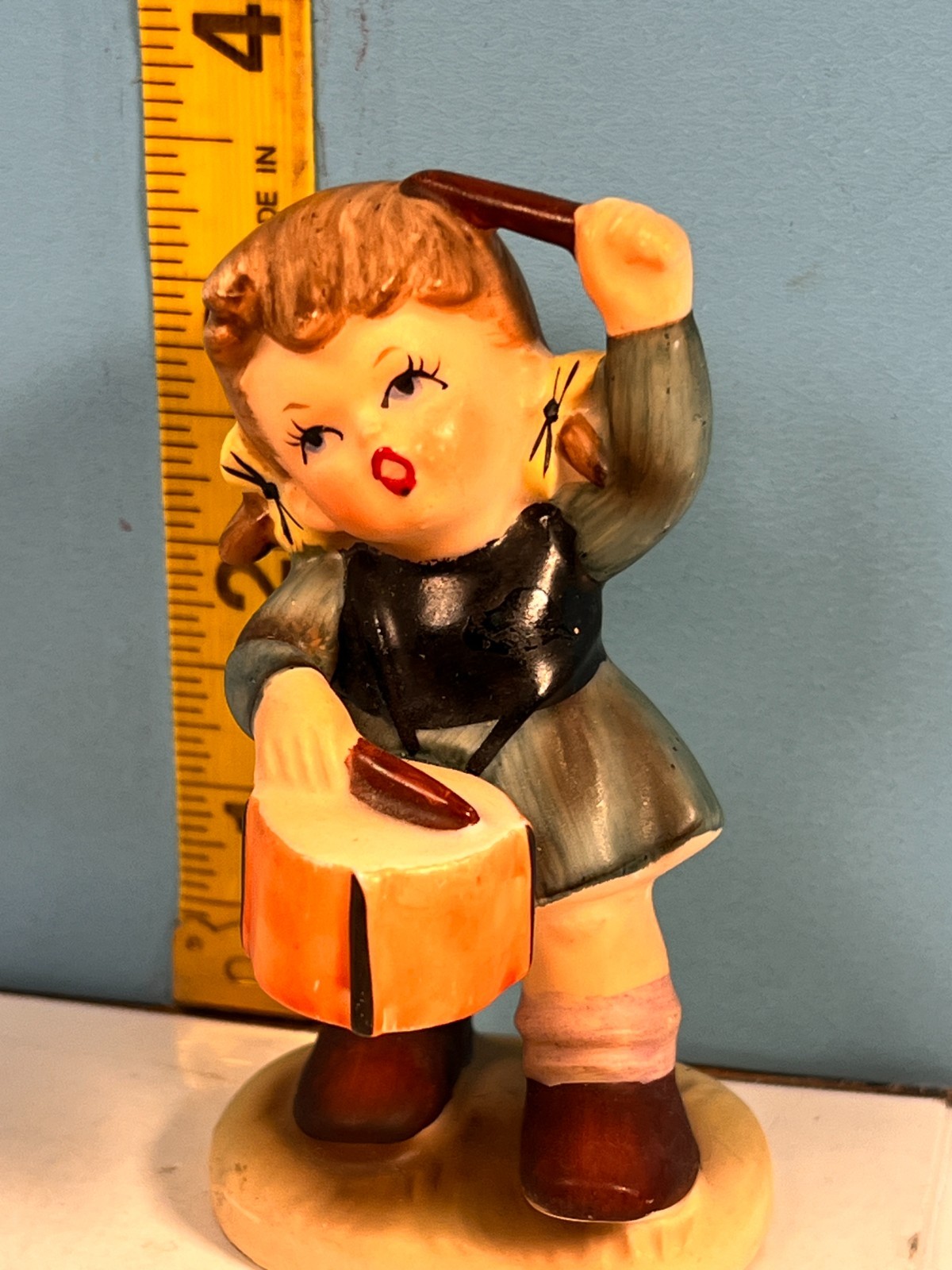 Vintage Drummer Girl Hallmark Style Figurine C7654