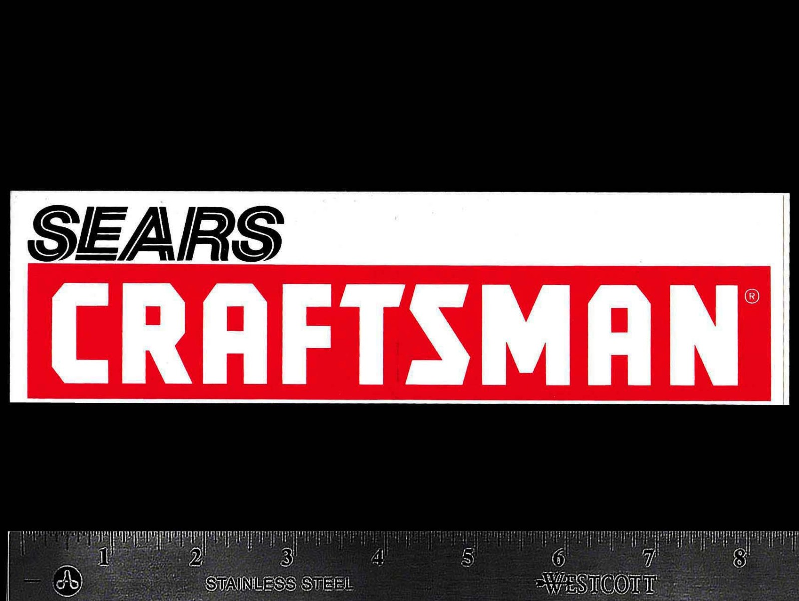 SEARS Craftsman Tools - Original Vintage 1970's 80's Racing Decal/Sticker