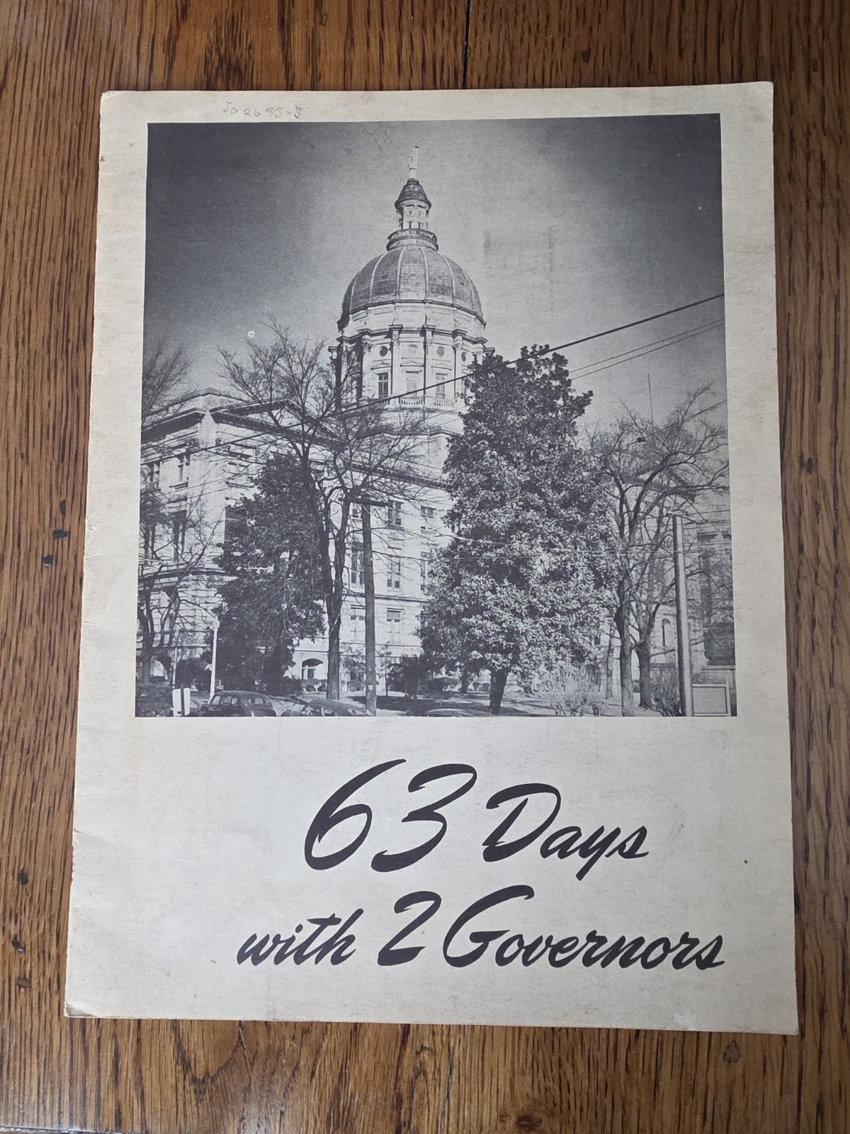 63 Days with 2 Govenors Paperback - The Atlanta Journal Vintage 1947 News Book
