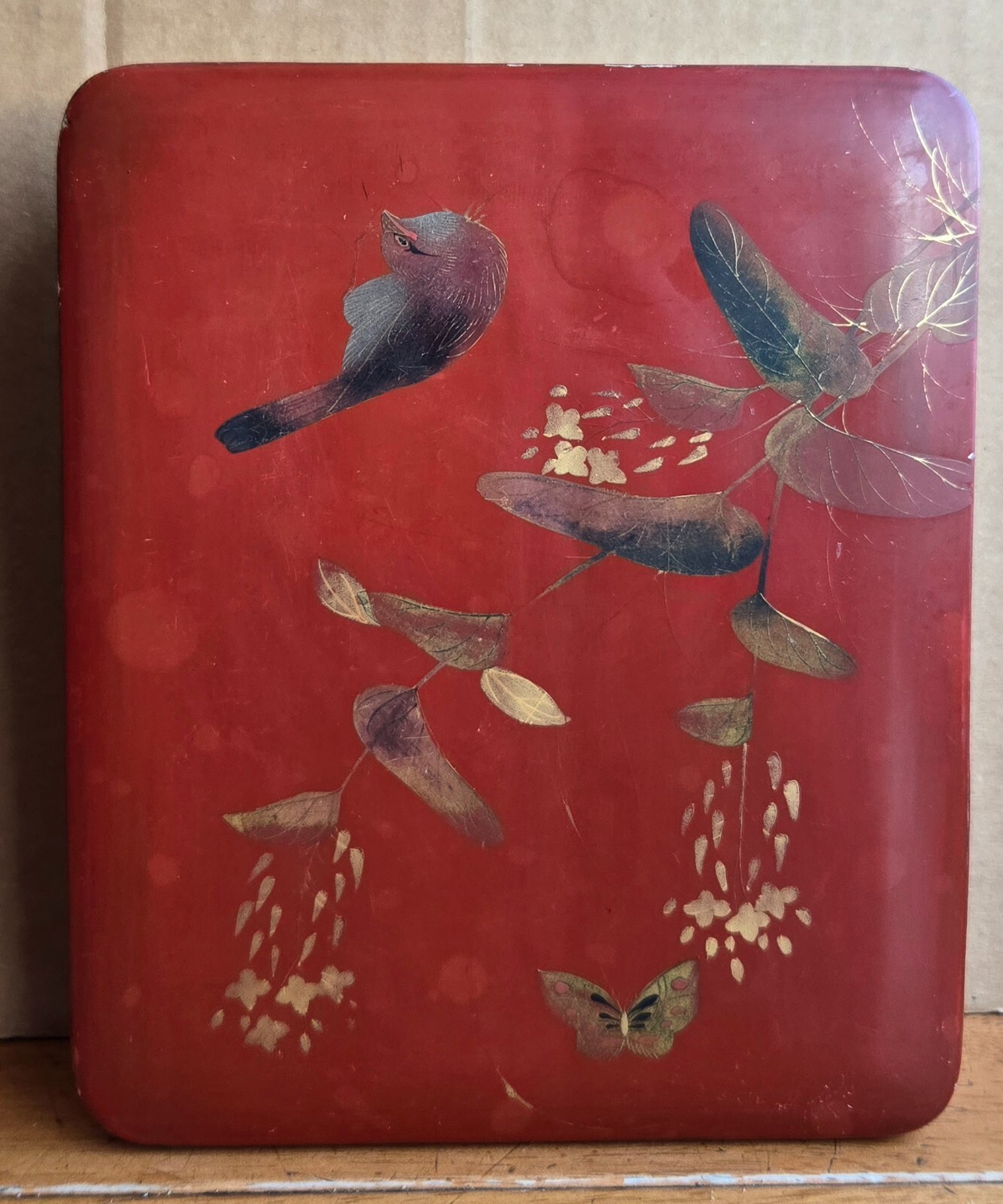 Vintage Japanese Lacquer Box Japan