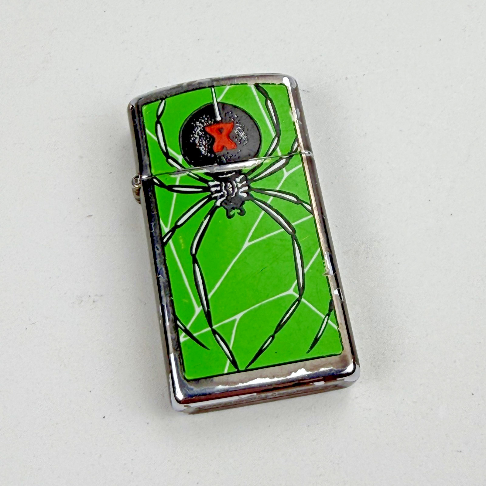 Vintage 1994 Zippo Barrett Smythe Black Widow Spider Surprise Lighter A Zippo X