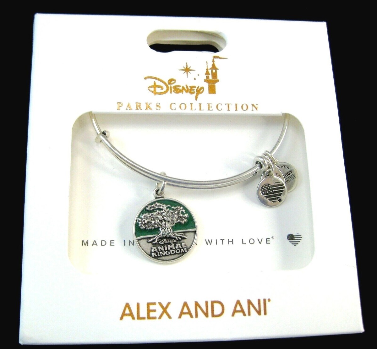NEW Disney Park Alex Ani Bracelet Animal Kingdom Tree of Life Zootopia Show Silv
