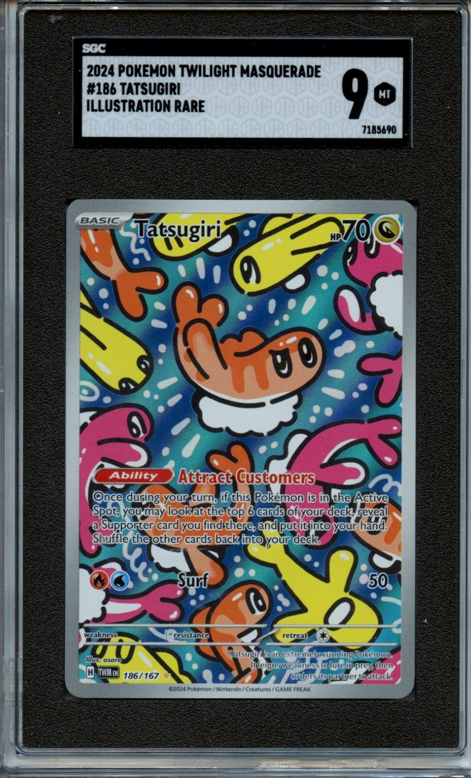 2024 Pokemon Tatsugiri Illustration Rare SGC 9