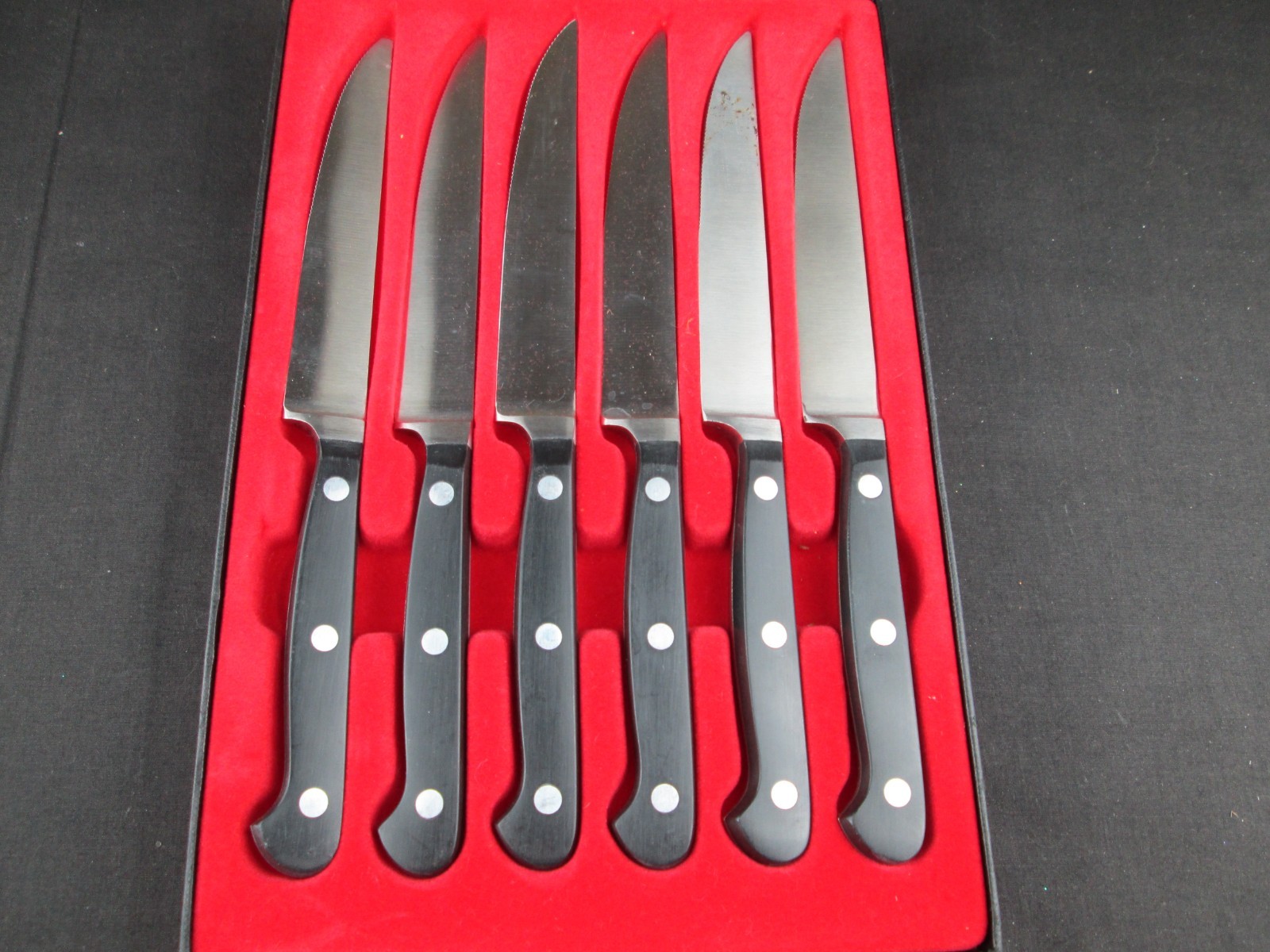 Vintage Solingen Germany Steak Knife Set w/ Box