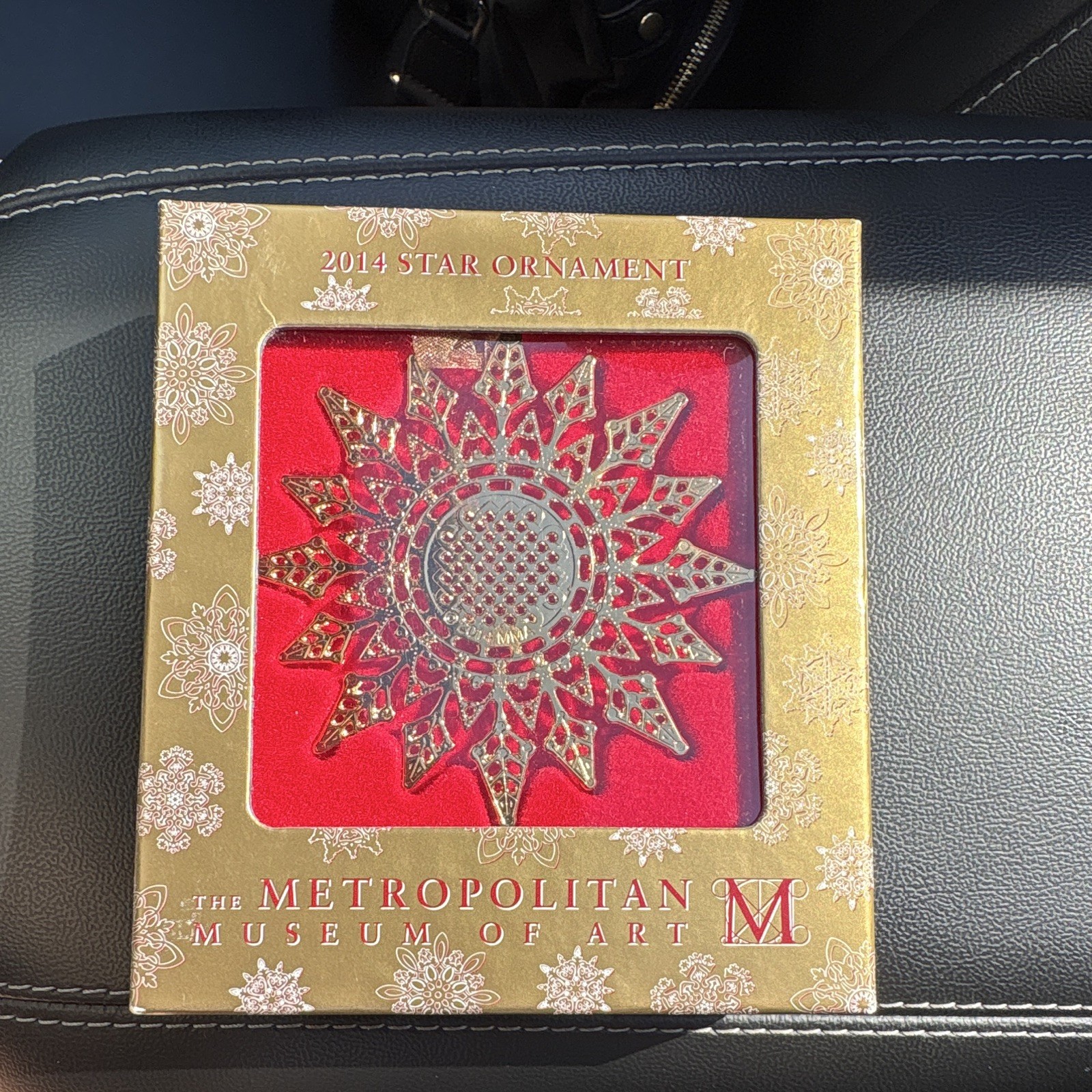2014 The Metropolitan Museum of Art Star Ornament Gold Plated Filigree MMA Box