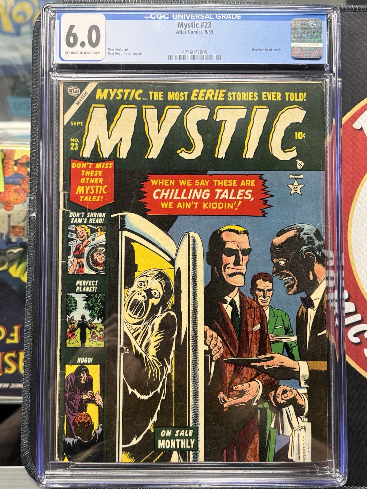 Mystic #23 CGC 6.0 Atlas 1953 Pre-Code Horror Russ Heath Shrunken Head