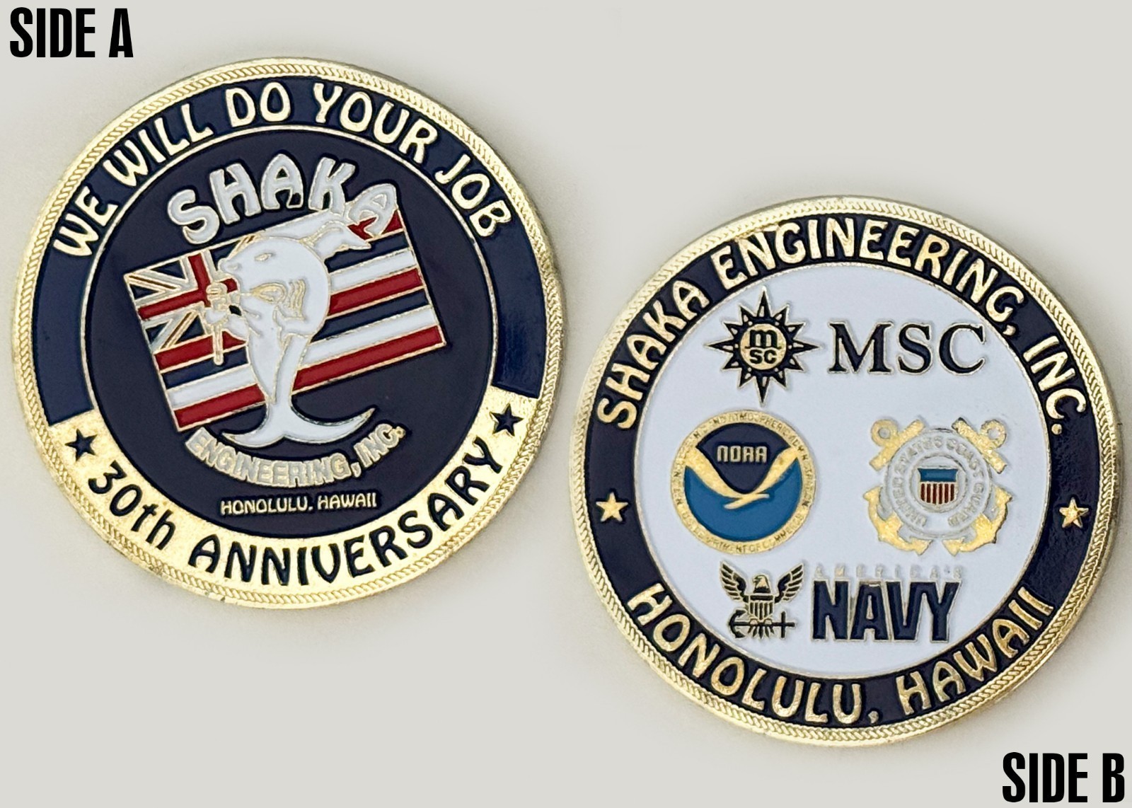 Shaka Engineering 30th Anniversary Challenge Coin 2#16