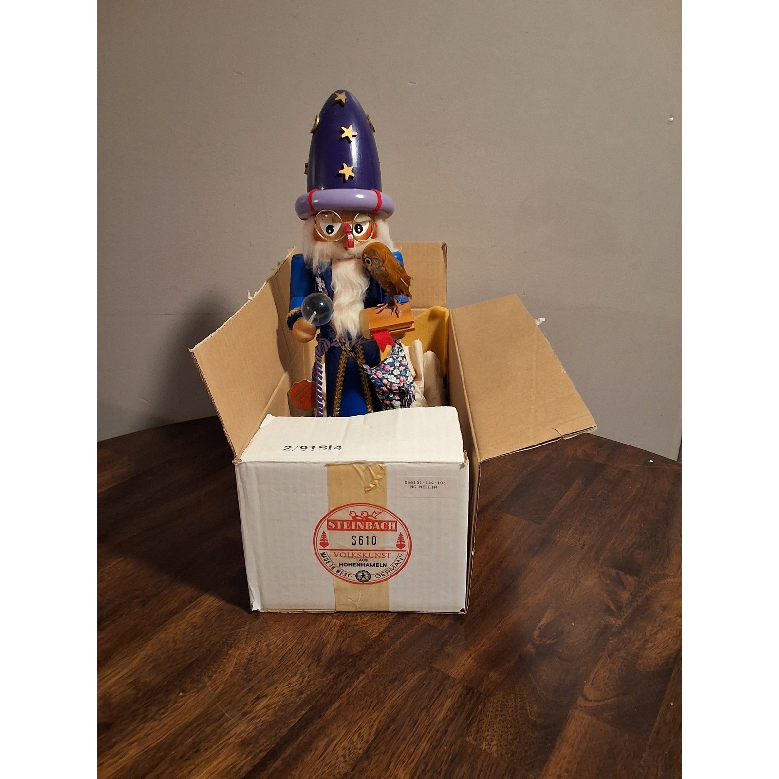 Vintage Steinbach Merlin The Magician Nutcracker Limited Edition #132 SEE PICS