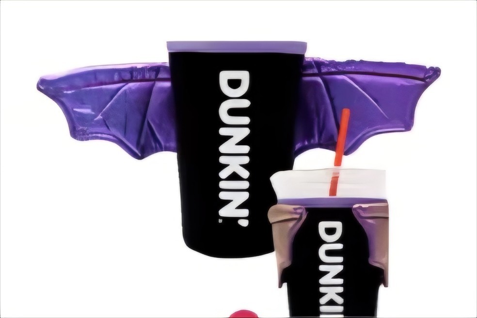 Dunkin' 2026 Limited Edition Bat Koozie, Batty Sleeve, Halloween, Dunkin