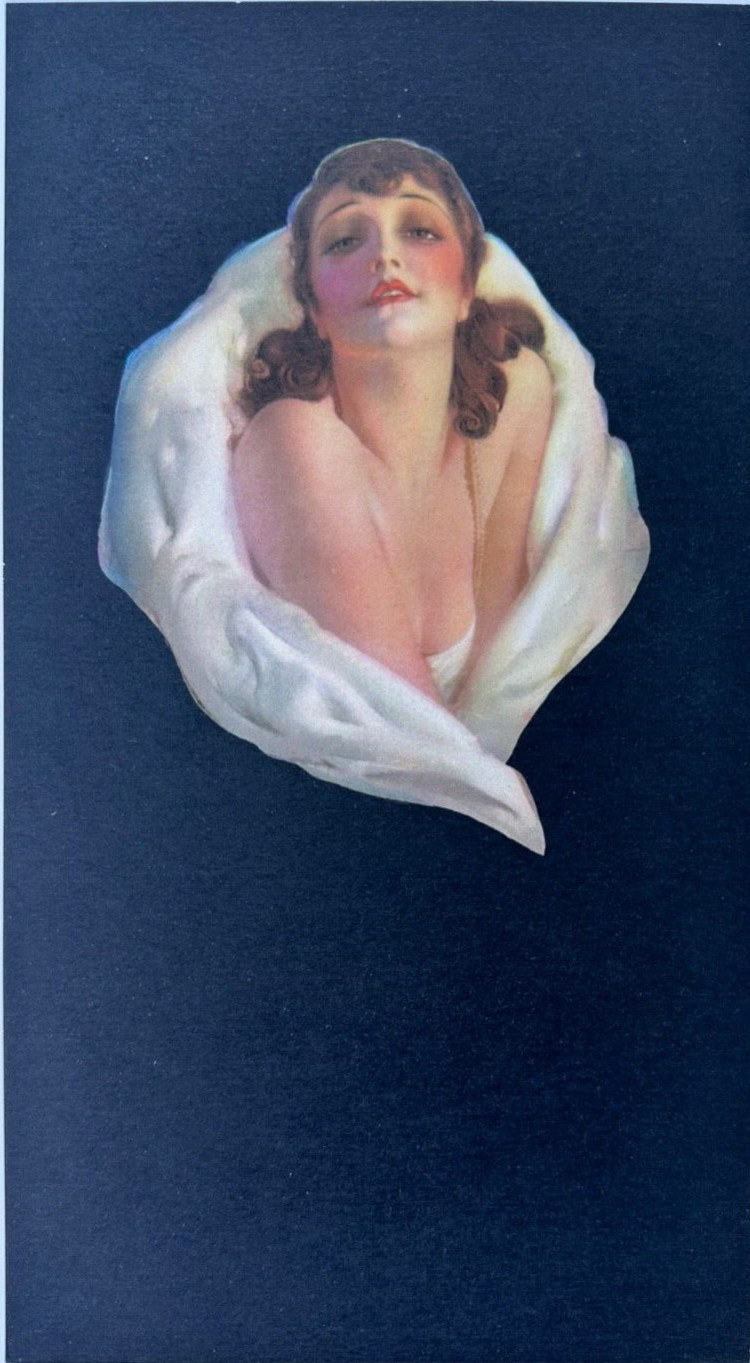 Vintage 1920s Rolf Armstrong Art Deco Pin-Up Print The Seasons Sensation