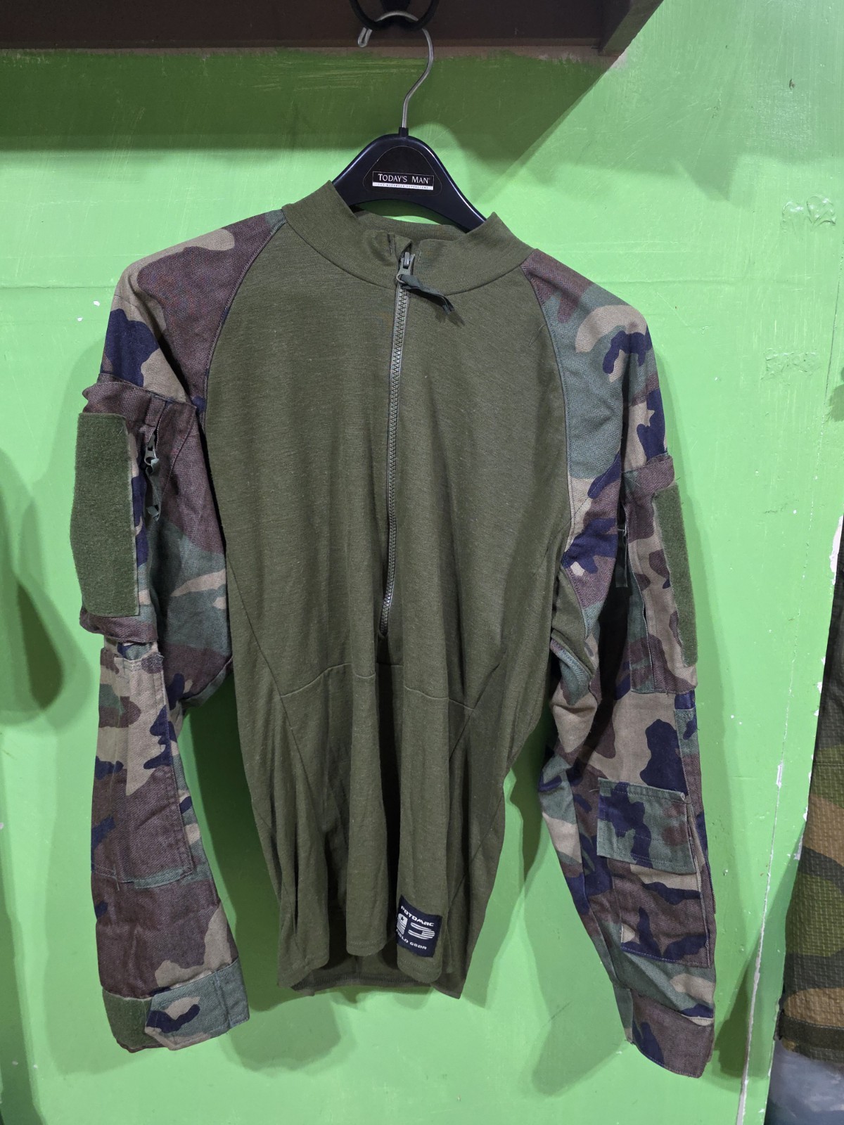Potomac Field Gear Special Ops Combat Shirt M81 Woodland OD Green Small USA
