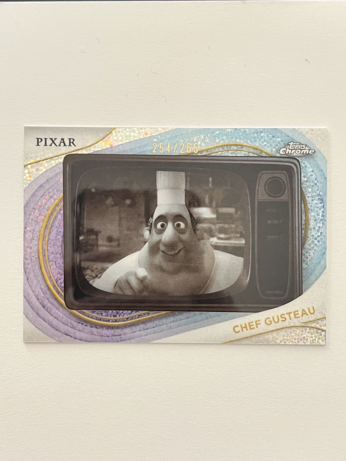 2025 Topps Chrome Disney Chef Gusteau Image Variation Speckle Refractor /265