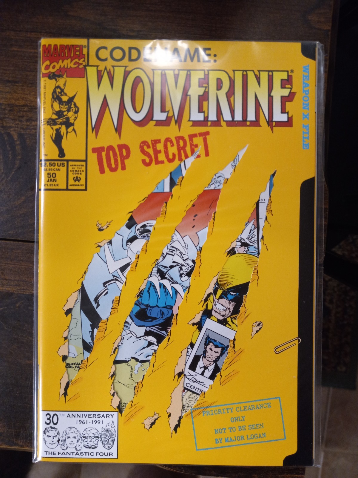 WOLVERINE VOL. 2 #50 (MARVEL COMIC JANUARY 1992) (UNOPENED)