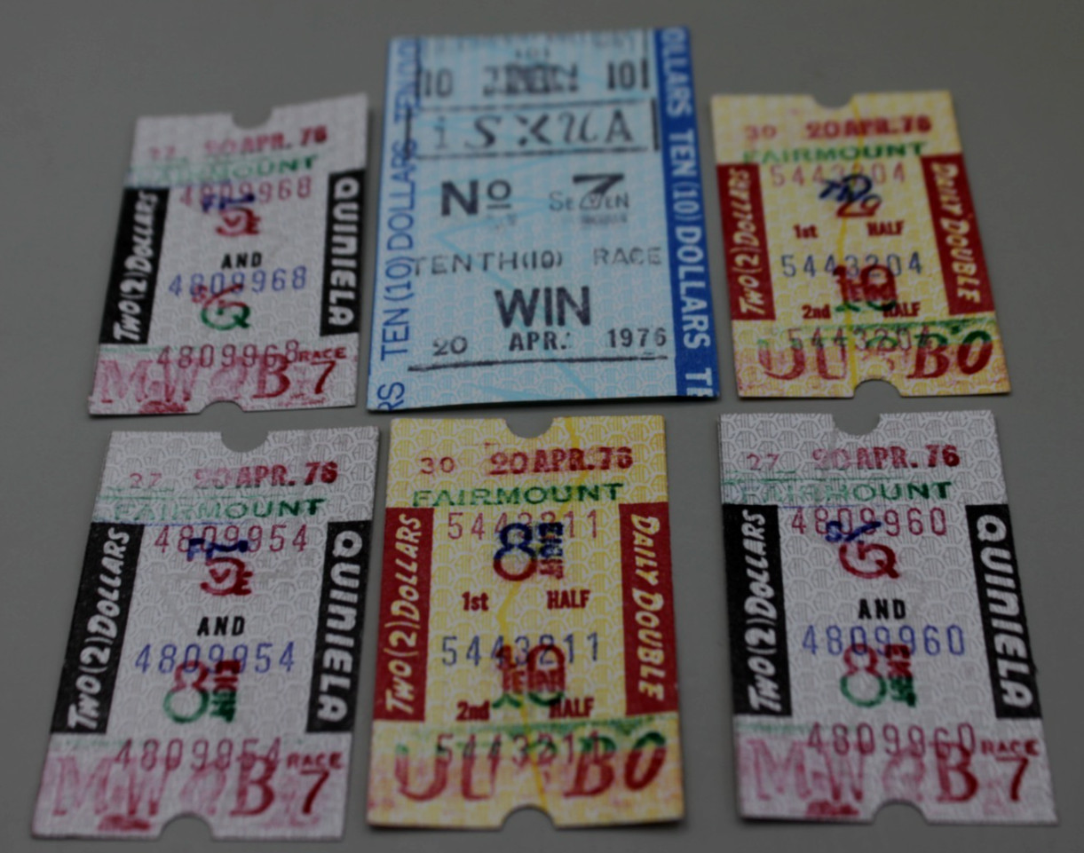 Horse Racing Tickets Stubs Fairmont Park Collinsville IL