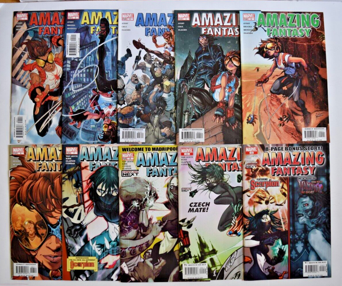 AMAZING FANTASY (2004) 20 ISSUE COMPLETE SET #1-20 MARVEL COMICS