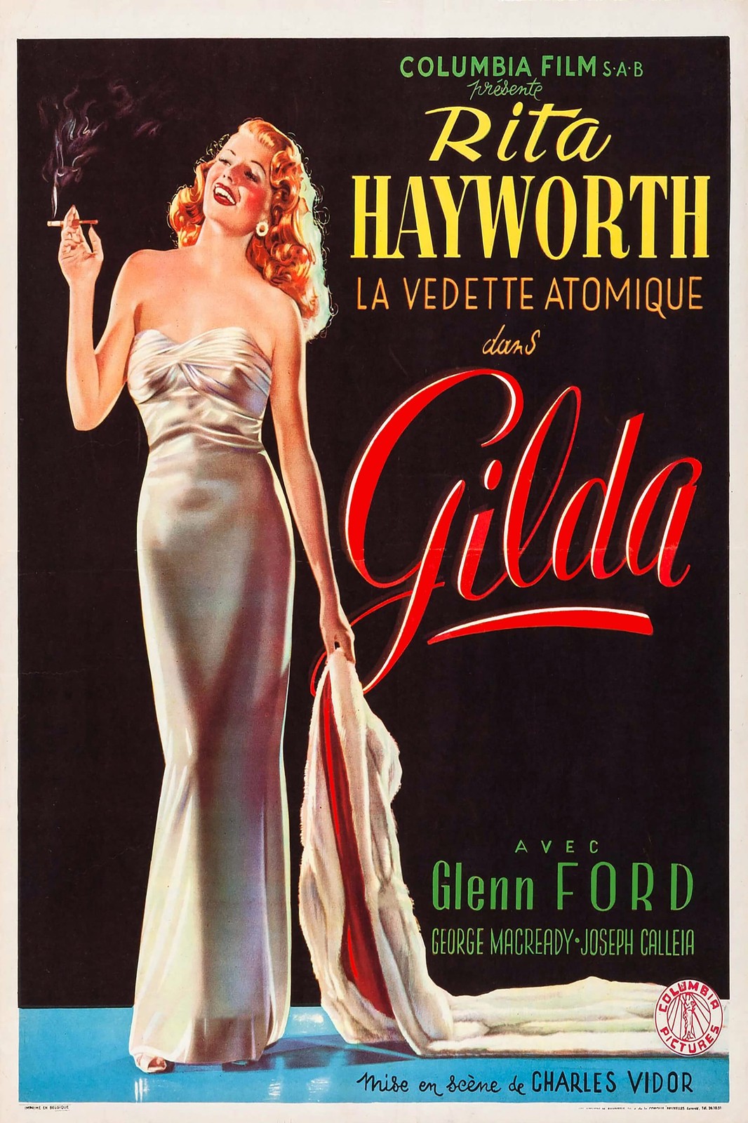🌟 Gilda (1946) Movie Poster - Rita Hayworth Classic - 16x24” Premium Matte