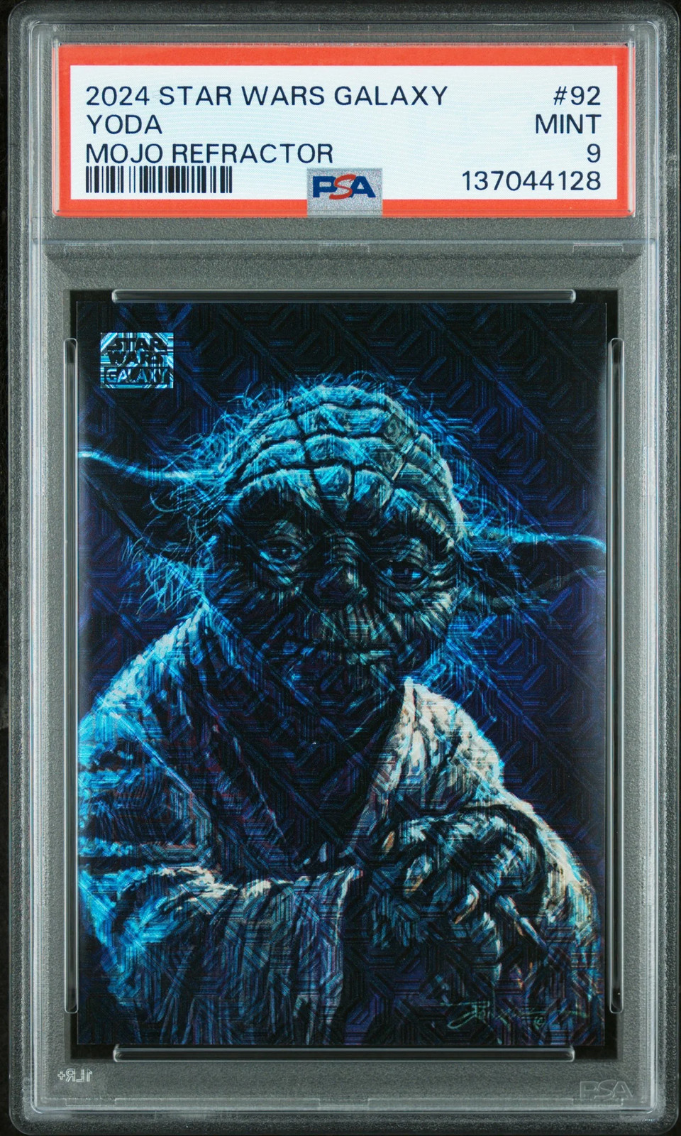 2024 Topps Chrome Star Wars Galaxy Yoda /50 #92 PSA 9