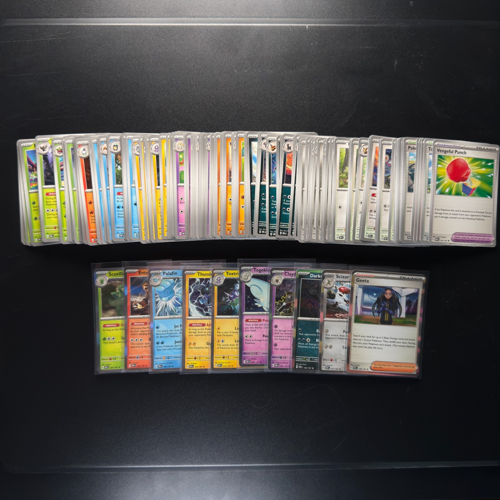 Pokemon TCG Obsidian Flames 100% COMPLETE Base Set R/C/UC & Holos - 176 Cards NM