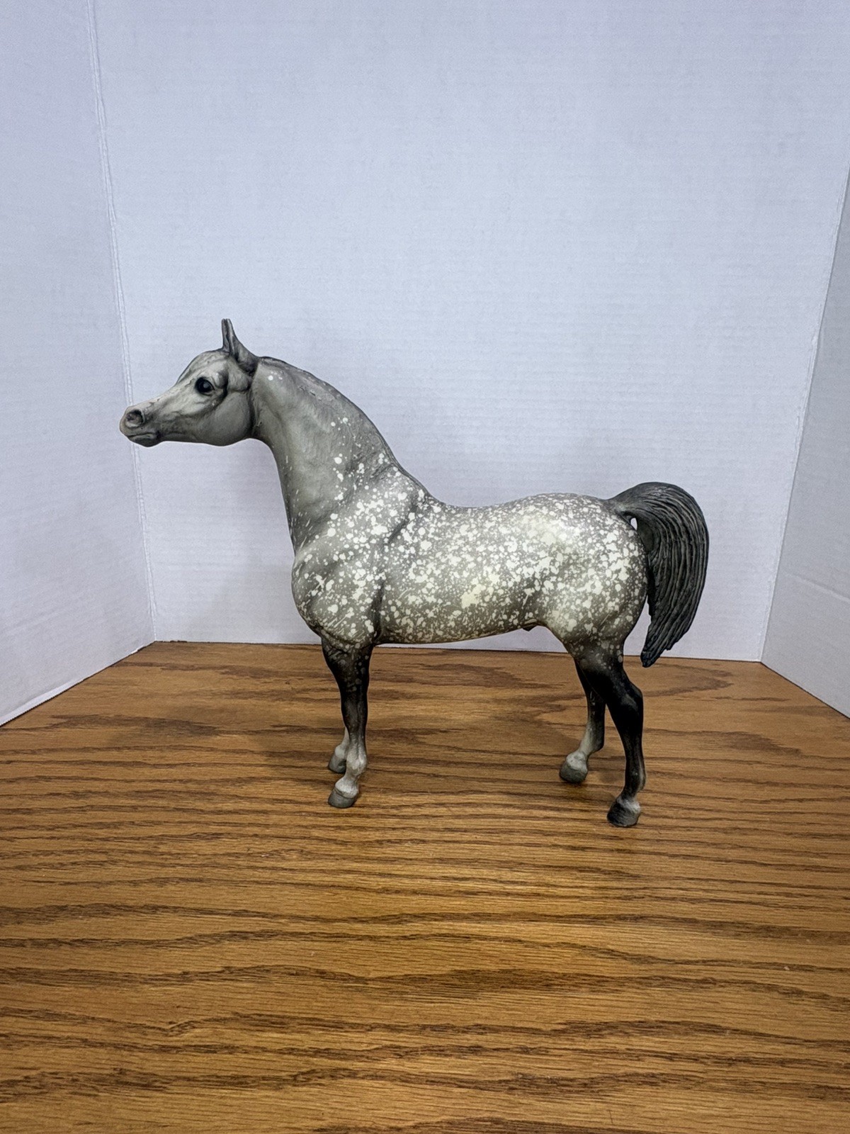 Vintage BREYER Molding Company Dapple Gray Horse Large 10x11 In. Very Good