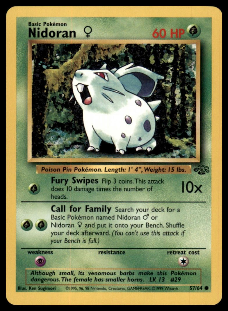 Jungle #57/64 Nidoran F