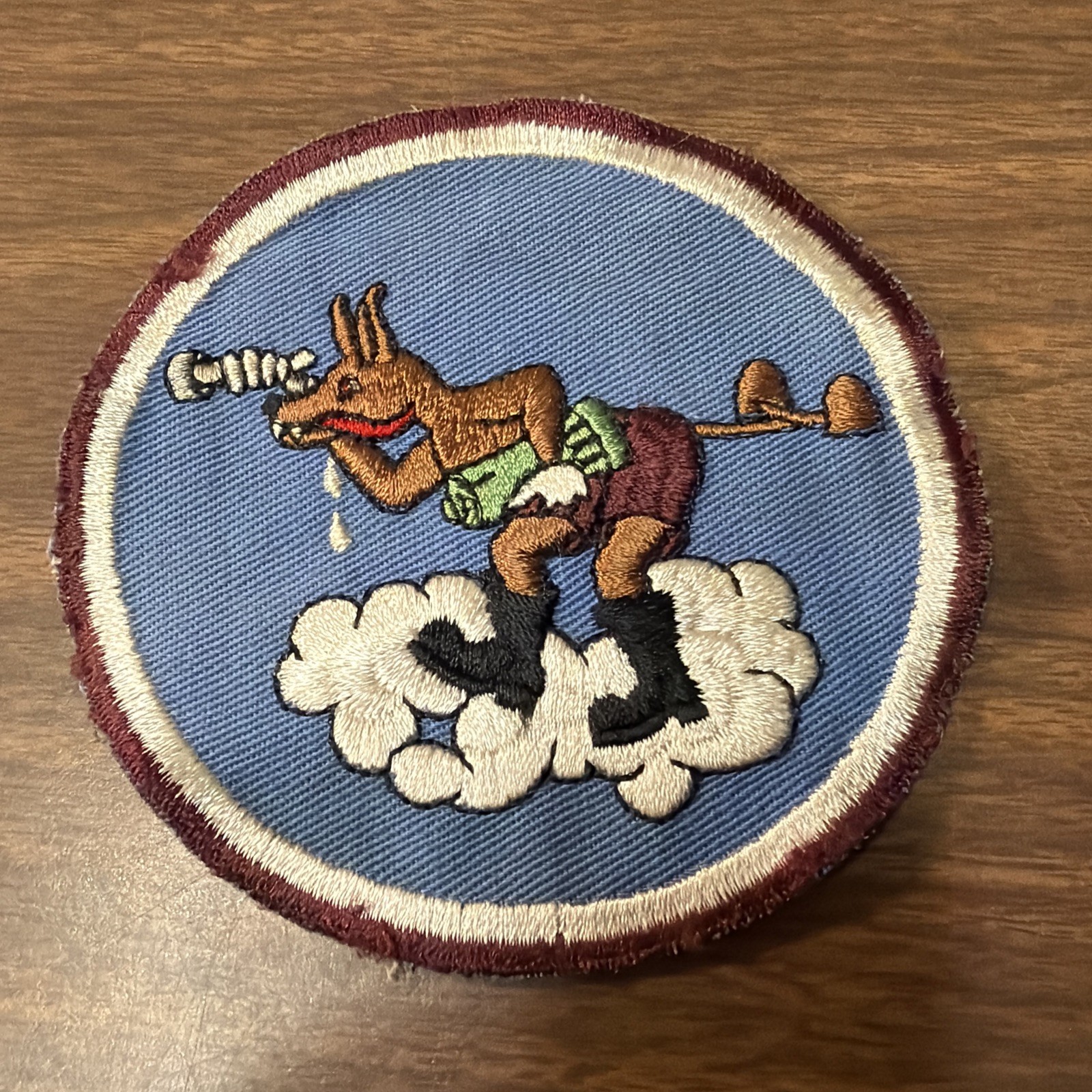 Vintage Rare WWII 1943 435th Bombardment Squadron Embroidered Patch