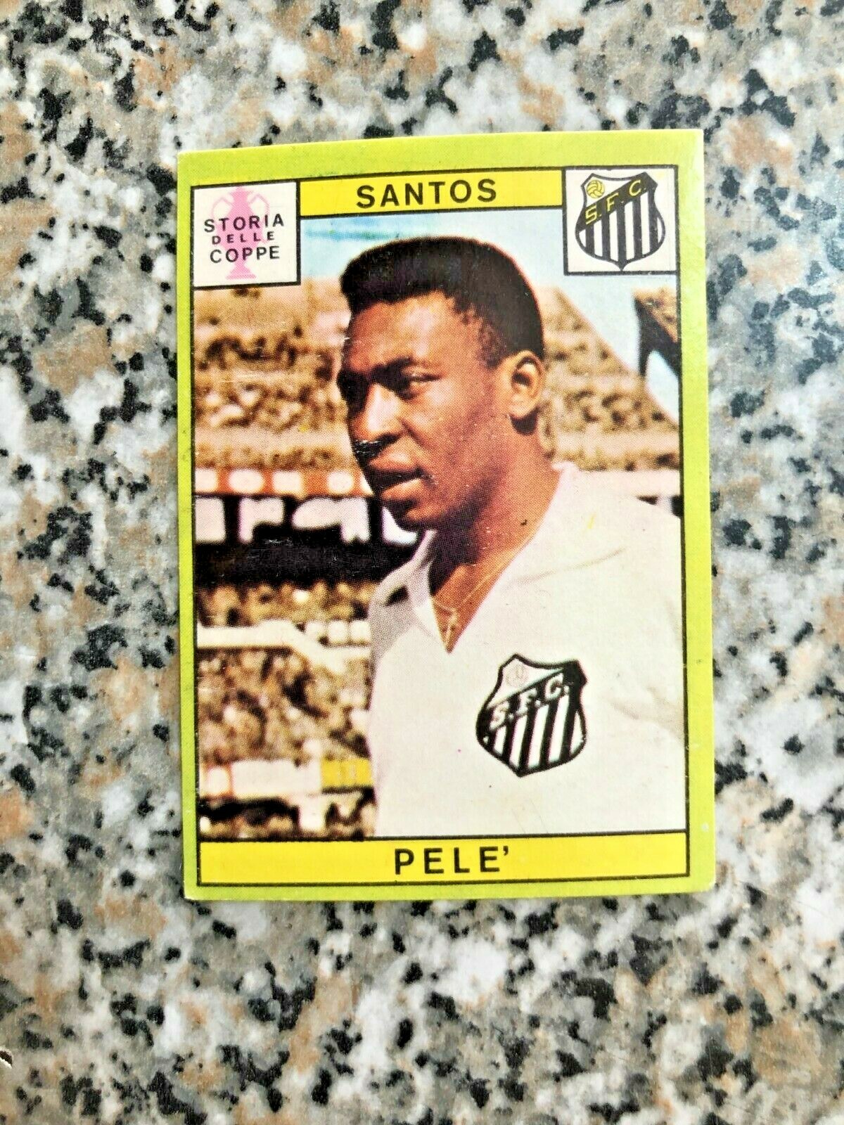 PELE' SANTOS album PANINI FOOTBALLERS 1968-69 ORIGINAL FROM RECOVERY MINT