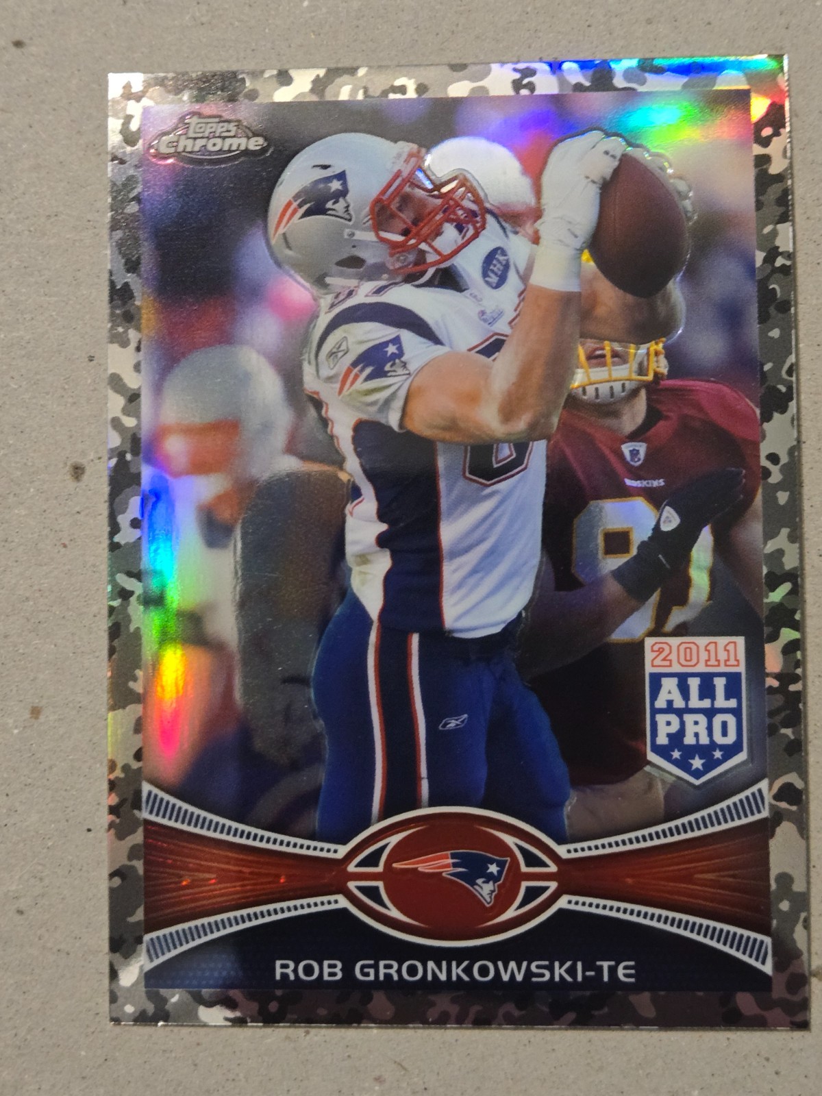 2012 Topps Chrome - All-Pro Rob Gronkowski #12 Camo Refractor /499
