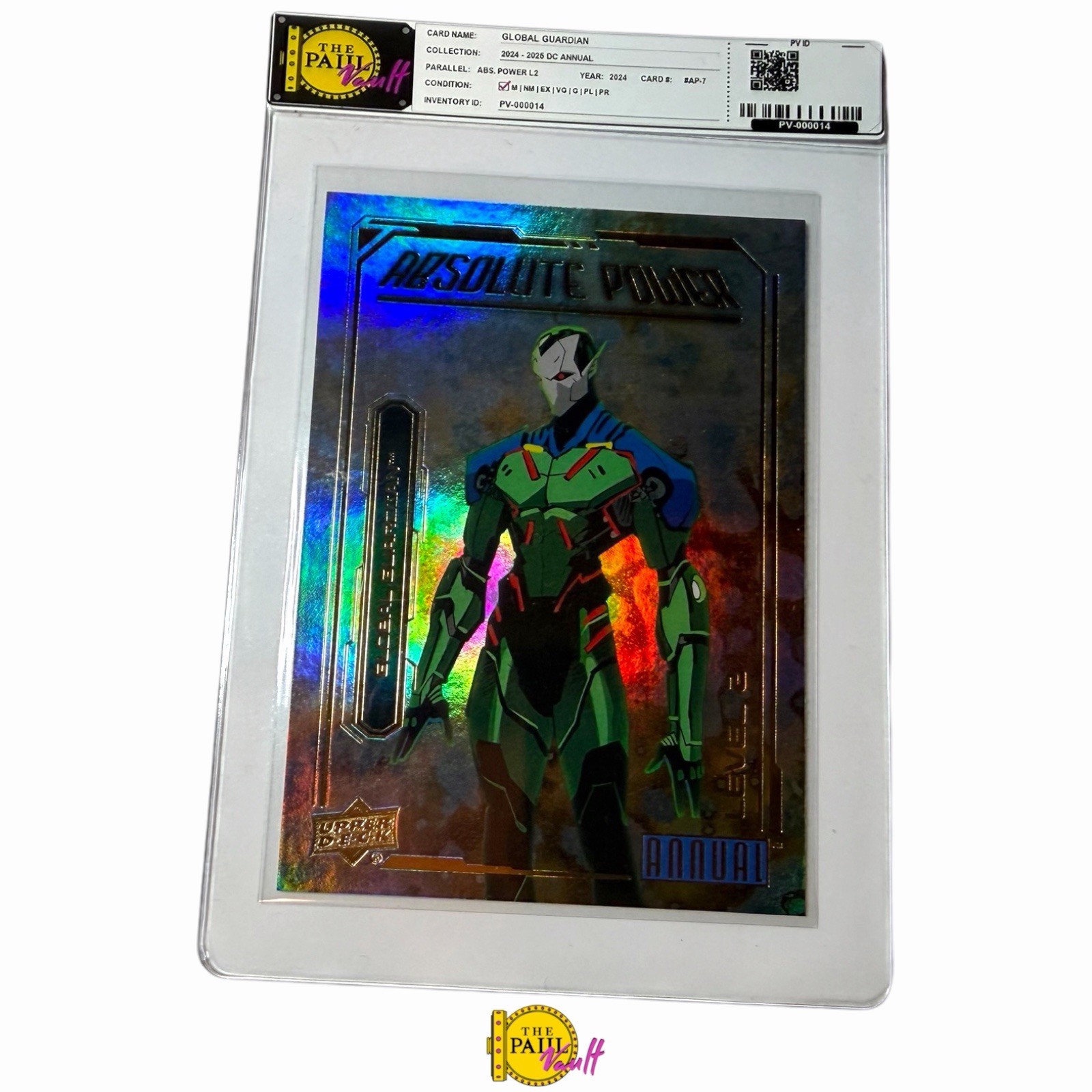 CARD#AP-7 GLOBAL GUARDIAN (ABSOLUTE POWER LEVEL 2) 2024-25 Upper Deck DC Annual