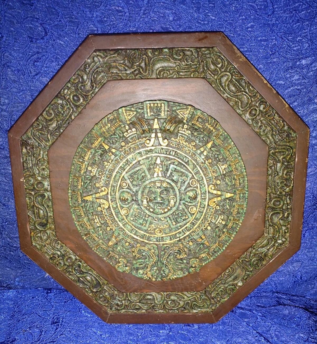 Vintage El Arte Azteca Mayan/Aztec Mexican Wall Plaque 