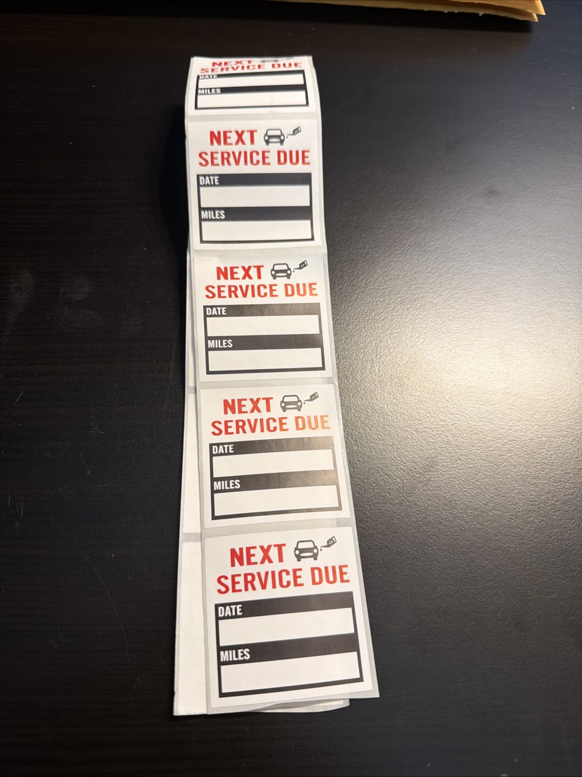 10x Classic Vintage Car Oil Change Reminder Stickers Decals 10 pcs 2x2 Inch