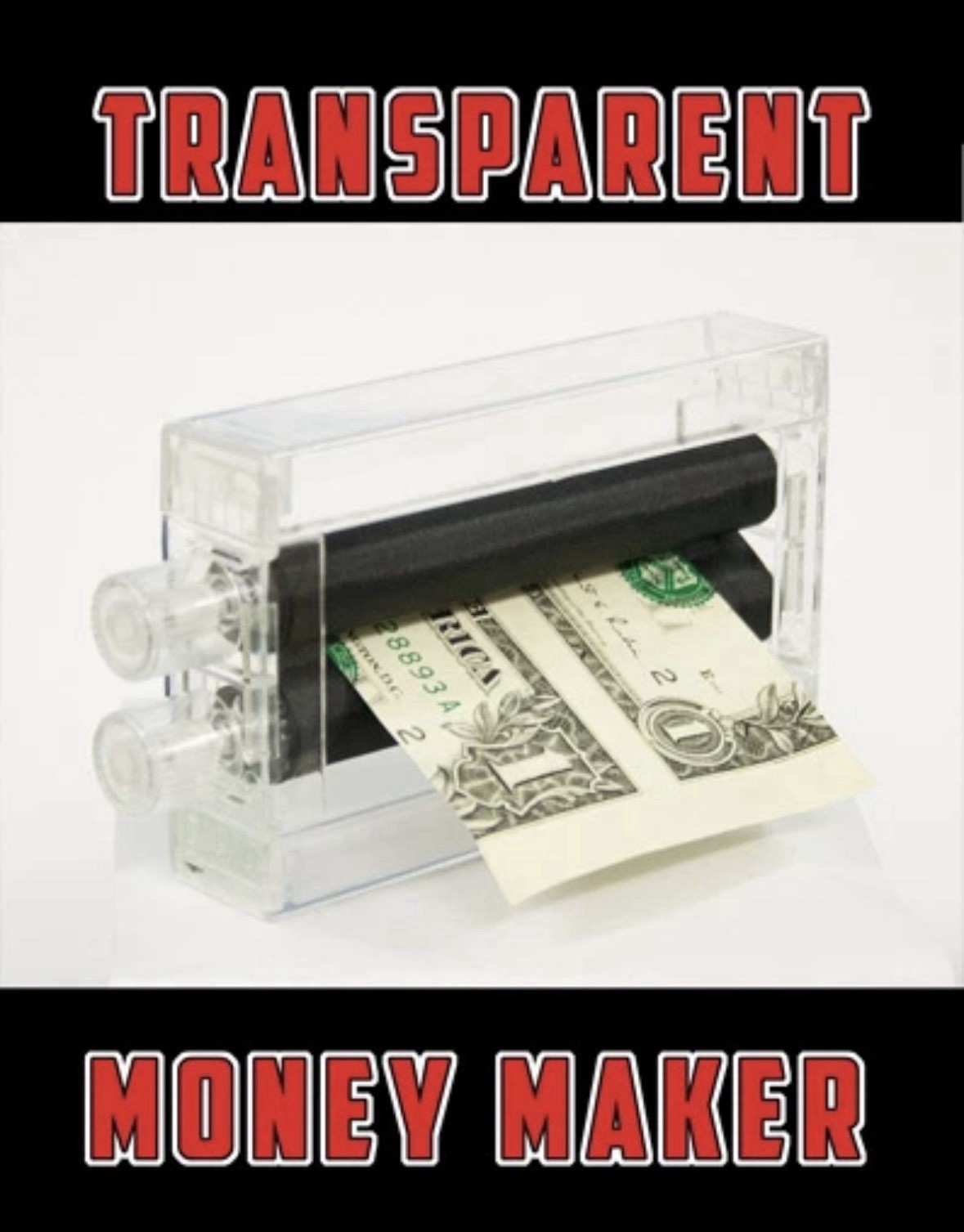 MAGIC MONEY MAKER PRINTER Toy Trick Dollar Bill Machine Change Paper To Real  
