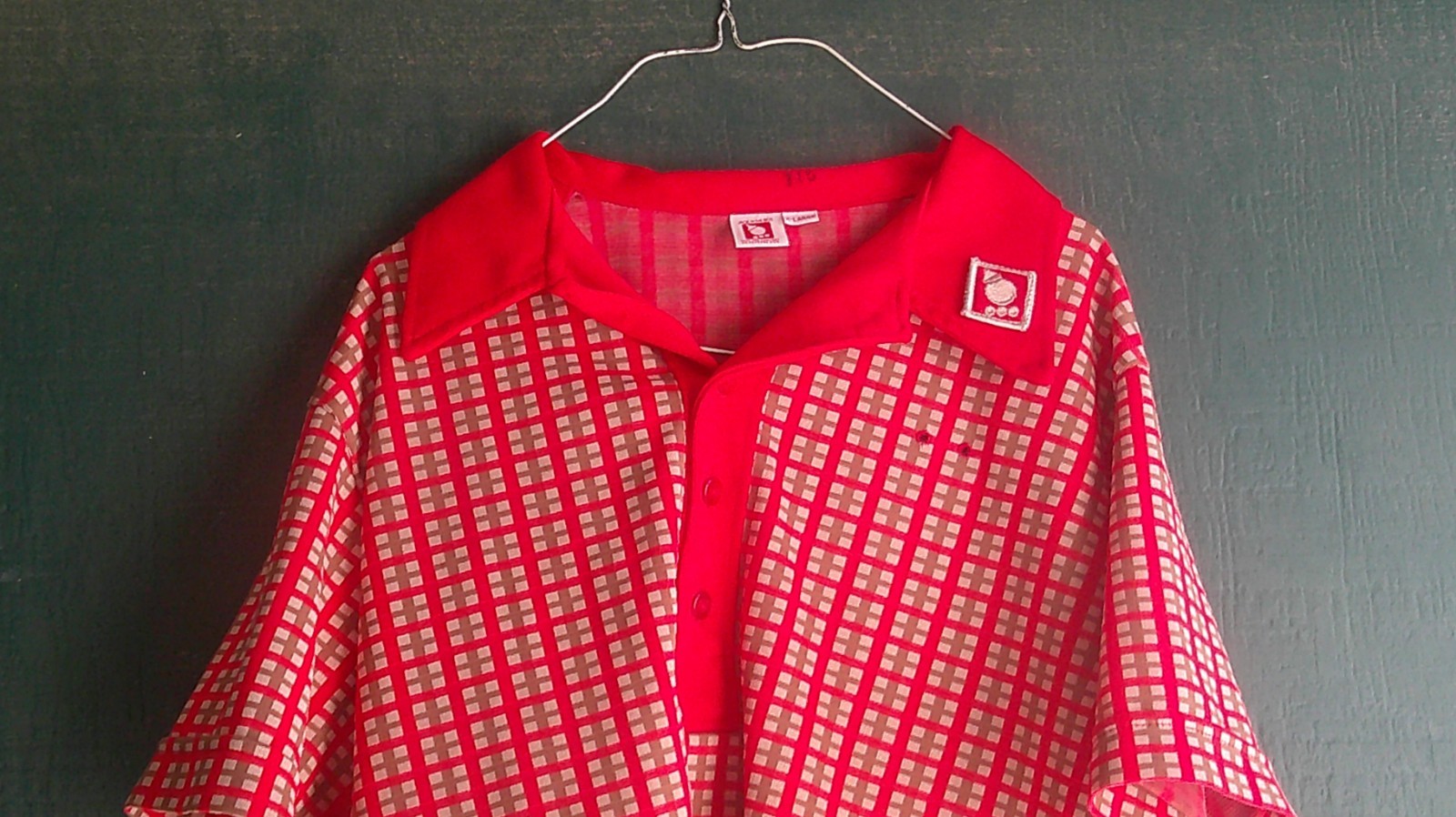 Vintage 70\'s JACK IN THE BOX Employees work shirt X-large 