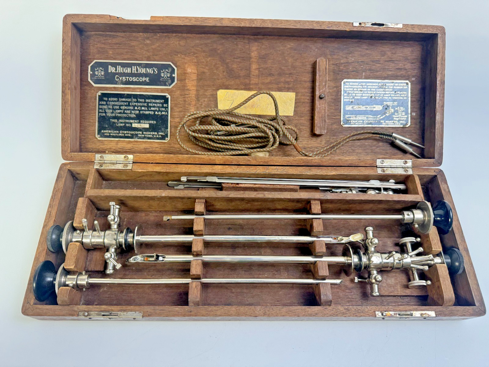 Antique Dr Hugh Young Cystoscope American Cystoscope Makers Medical Oddities