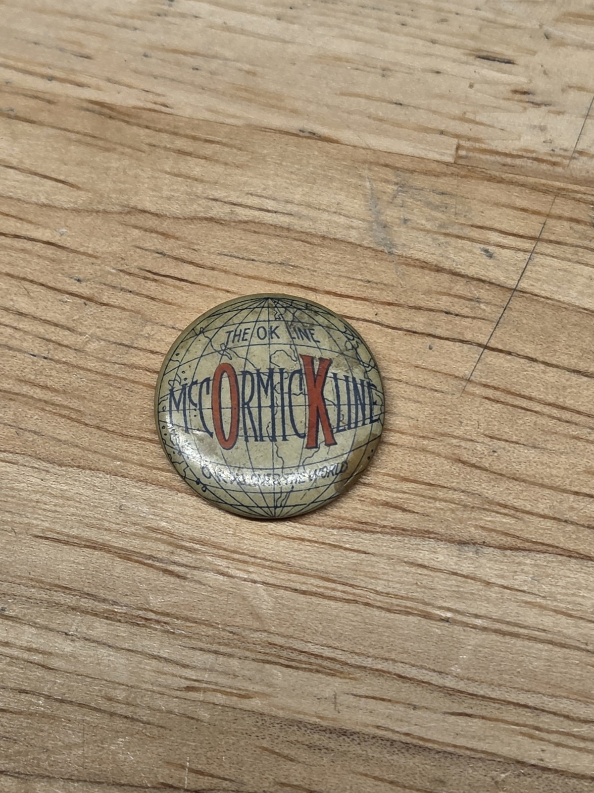 McCormick Line Pinback Farm Machinery International Harvester IHC