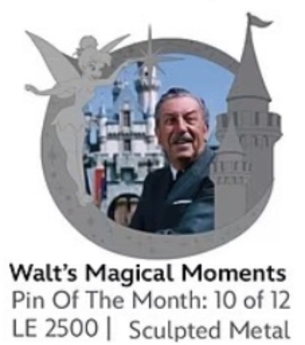 Disney Parks Pin - Tinker Bell - Walt’s Magical Moments 10/12 Castle