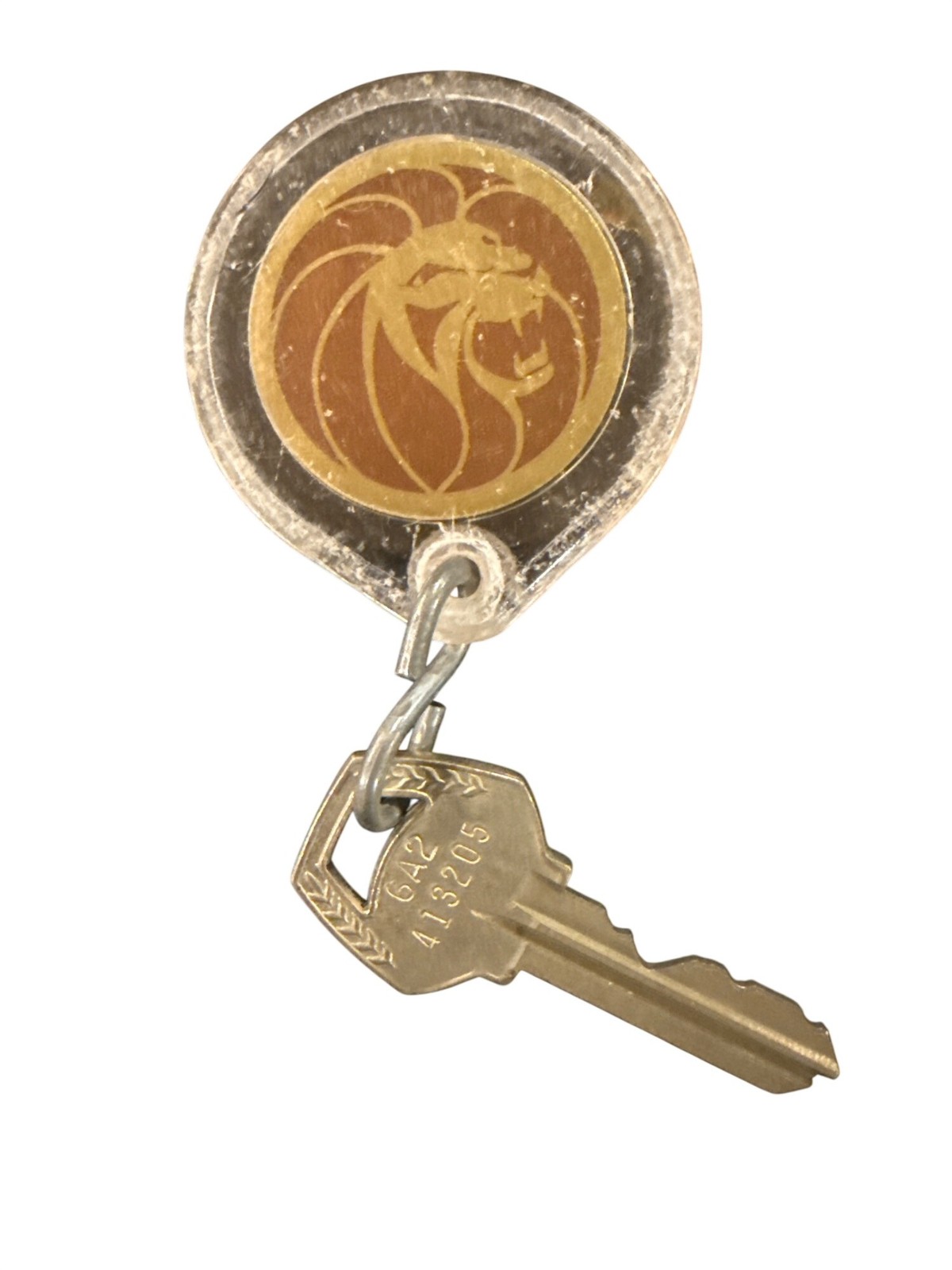 Vintage MGM Grand Hotel Las Vegas Vintage Room #2543 Key & Keychain Collectible