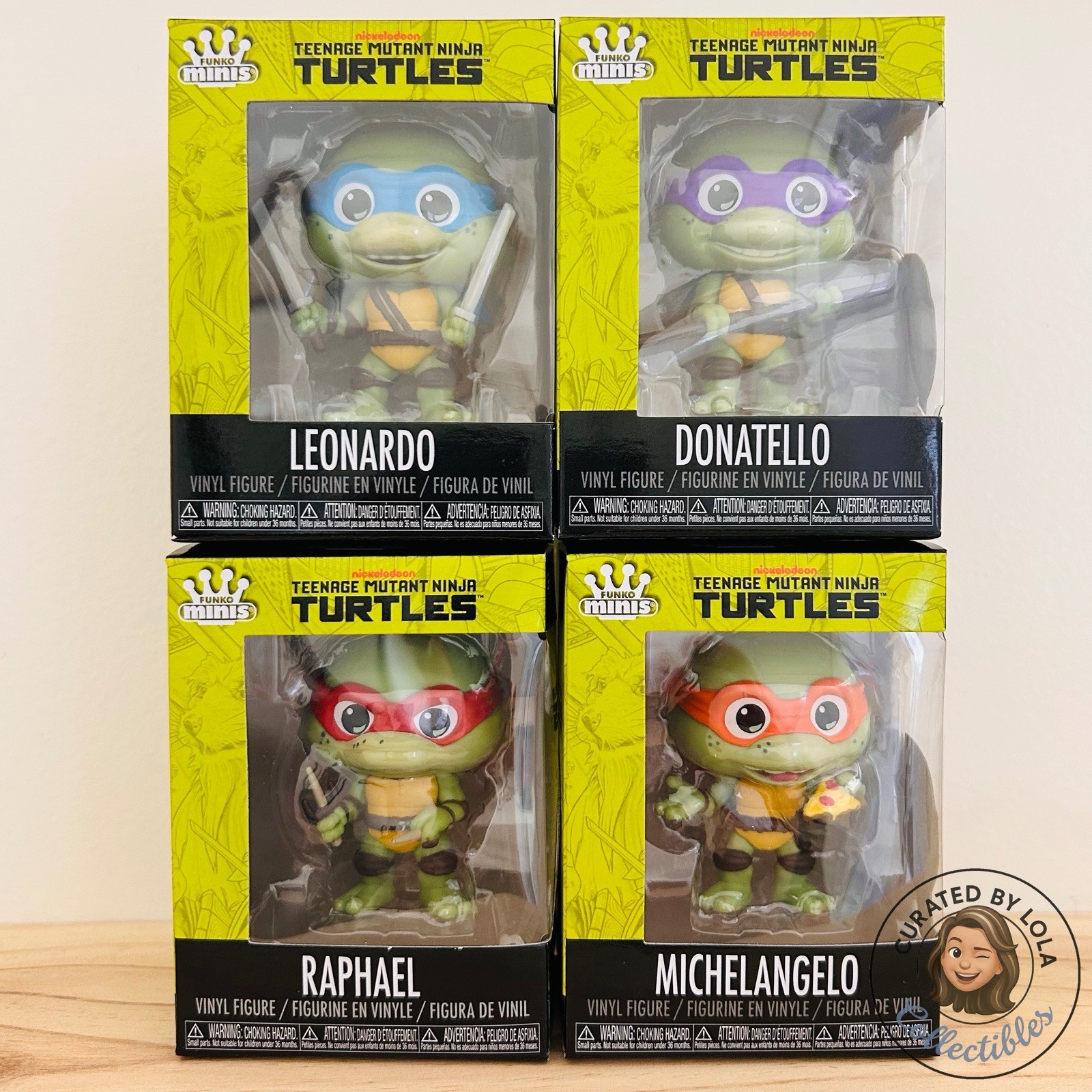 Funko Minis Teenage Mutant Ninja Turtles Set Of 4 NIB Vinyl Figures