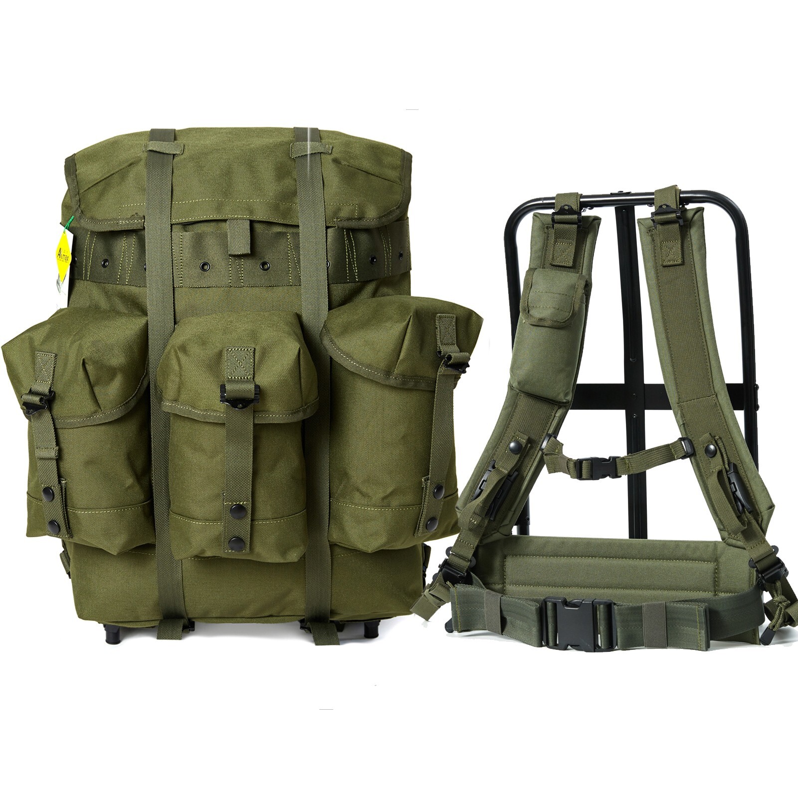 US Army ALICE Medium Pack OD Green Military Backpack Vietnam Style Gear
