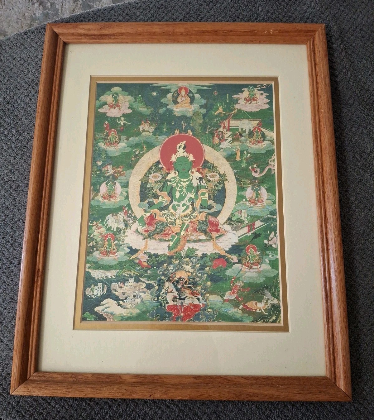 Framed Print Tibetan Buddhist Thangka 12