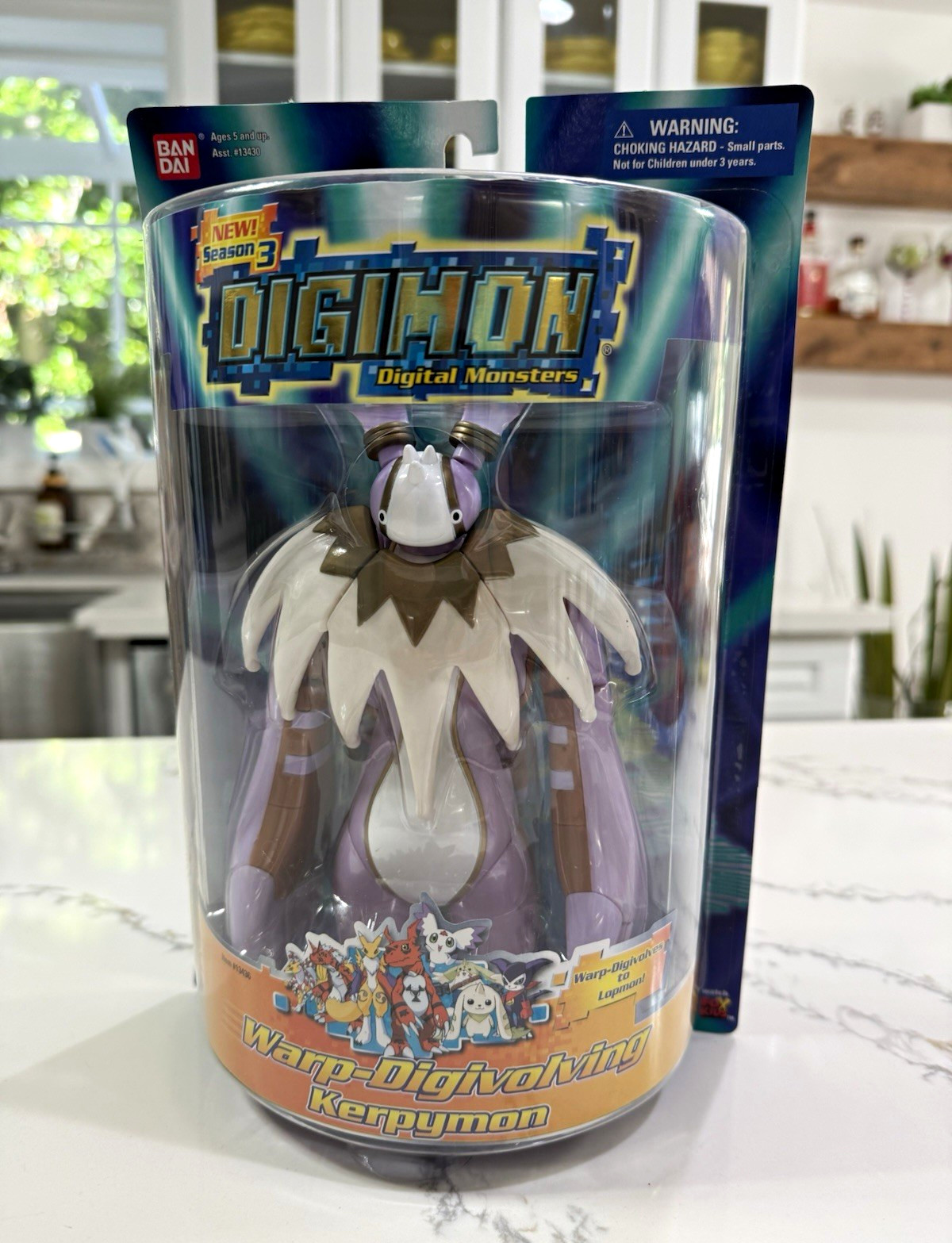 Bandai Digimon Season 3 Warp-Digivolving Kerpymon Figure Original Unopened