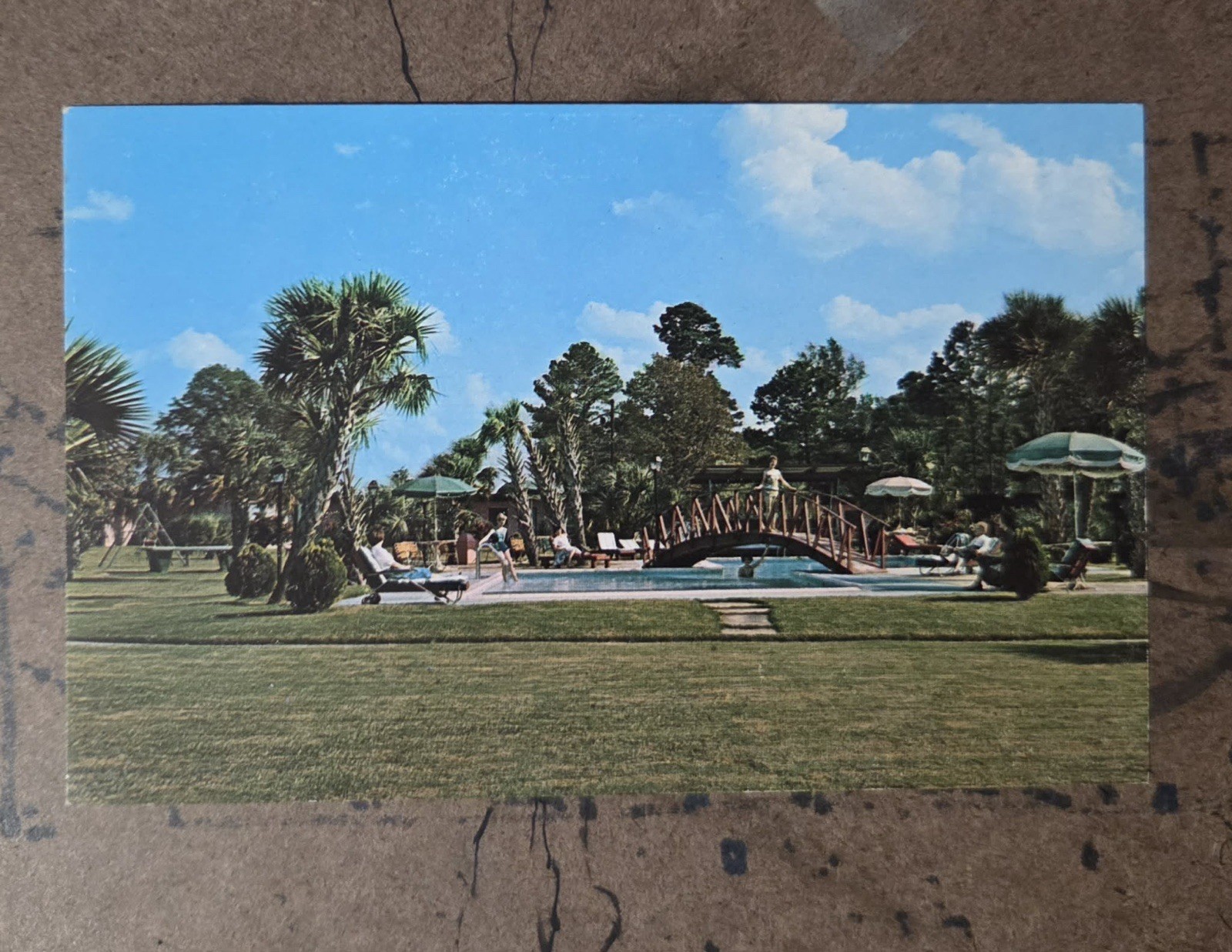 Vintage South Carolina Border Postcard Pedros Pools South Of The Border Motel