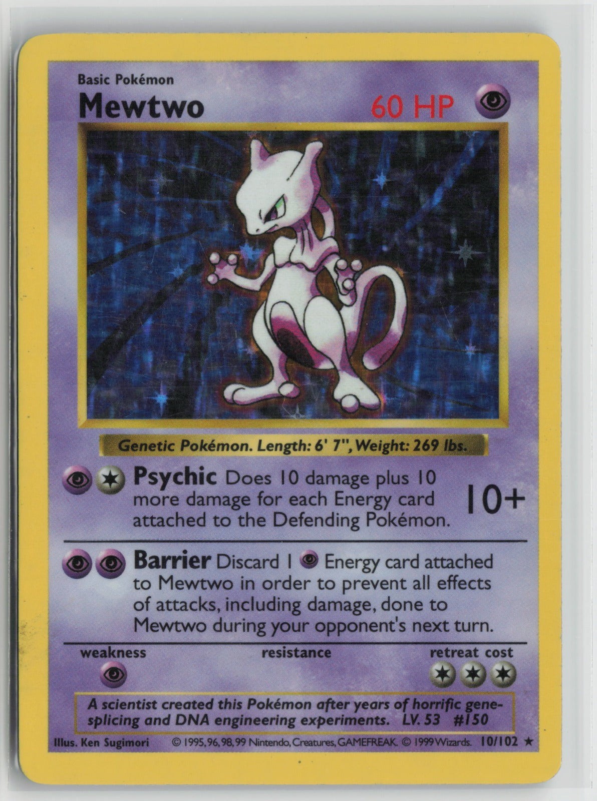 Mewtwo Holo Rare BSS 010/102 HP