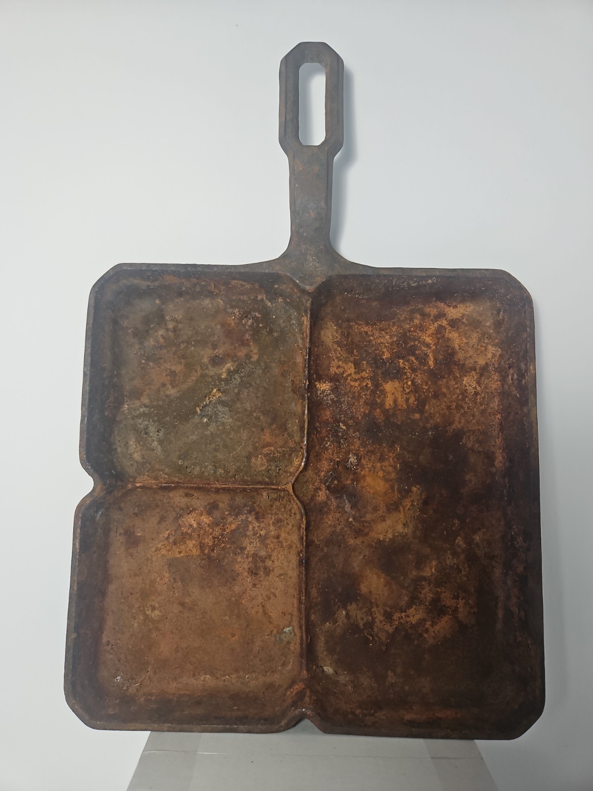 Vintage Griswold Cast Iron Colonial Breakfast Skillet 666 Large Block Logo LBL